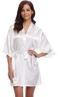 Bata de satén para mujer, lencería íntima, ropa de dormir sedosa, regalo de boda nupcial, bata de baño tipo kimono informal, camisón Sexy - details 22