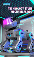 Perro Robot con Control remoto, mascotas robóticas interactivas inteligentes programables con Bluetooth, música, perros bailando, juguetes para niños, regalos - details 0