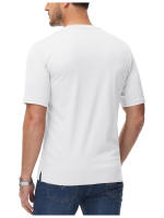 MAGCOMSEN-camisetas Henley para hombre, Camisa cómoda con cuello Henry, de manga corta, informal, de verano - details 9