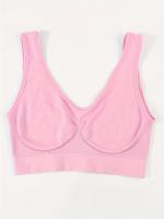 Conjunto De 7 Sujetadores Deportivos Sólidos Sin Costuras, Cómodos Y Transpirables, Lencería Y Ropa Interior Para Mujeres - details 4