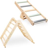 Escalera Montessori Triangular Juguete Multifuncional 3 en 1 Ajustable Madera de Haya y Pino - details 6