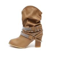 Nueva llegada botas martin para mujer moda tacones altos botas cortas zapatos femeninos - details 7