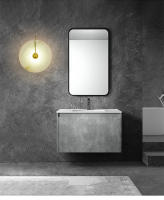 TOMAXIN-Lámpara de pared de mármol redondo, de 3W luz nocturna, 25CM, Simple, mármol español Natural, decorativa, Led - details 7