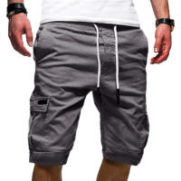 El trabajo de los hombres del tamaño extra grande de moda del verano jadea los pantalones cortos del cargo - details 4
