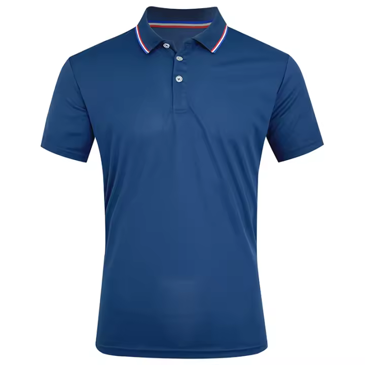 Polo de Oficina de Verano para Hombres Manga Corta Casual de Golf Transpirable - 1