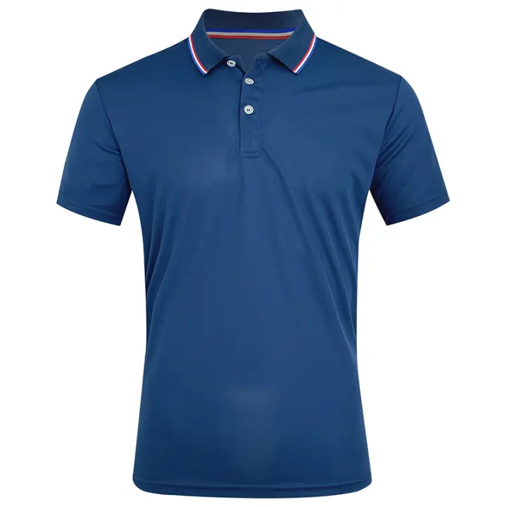 Polo de Oficina de Verano para Hombres Manga Corta Casual de Golf Transpirable - 1