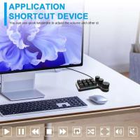 12-Key Bluetooth-compatible Wired Custom Programmable Keyboard Shortcut Copy Sticky One Key Volume Modulation - details 3