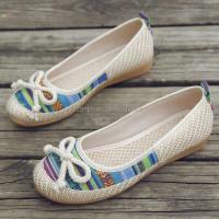 Nuevas llegadas Mary Jane zapatos casuales tradicionales de lona antideslizantes para mujer precio bajo talla grande 42 barato - details 1