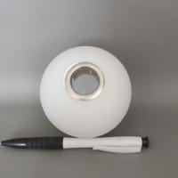 Pantalla de lámpara de vidrio blanco para bombilla G9, accesorio de apertura de ajuste esmerilado de 2cm, globo de repuesto de accesorio de cristal - details 3