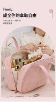 Nueva bolsa de maquillaje de alta calidad, bolsa de almacenamiento para el cuidado de la piel elegante de gran capacidad, bolsa de viaje portátil, bolsa de aseo - details 5