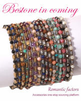 Bestone Pulsera ajustable de granate con cuentas de piedra natural de cristal curativo personalizado - details 0