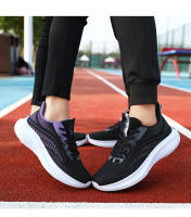 Nuevos zapatos deportivos, zapatos para correr ligeros tejidos con mosca para parejas de hombres, zapatos para caminar de suela blanda, zapatos de viaje para mujeres - details 9