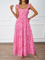 202025 Vestido largo de fiesta de vacaciones en la playa sin espalda con punto ondulado a la moda de verano para mujer - details 5