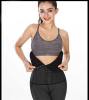 Entrenador de cintura de látex negro deshuesado Premium Miss 25, corsé adelgazante, moldeador de cuerpo, cinturón de sudor ajustable Original, Sli - details 22