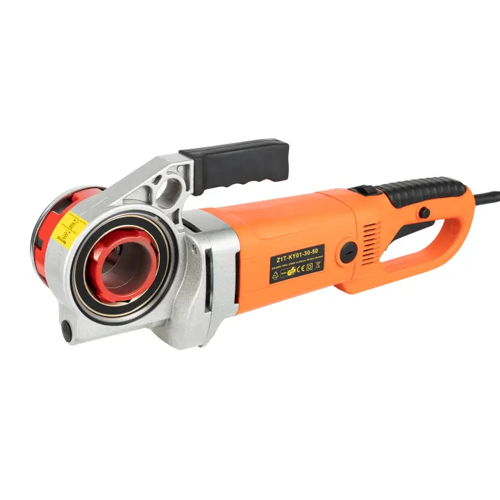 Enhebrador de tubos eléctrico portátil, máquina de roscado de 2300-2 pulgadas, 1/2 V, estándar de la UE, hecho de Material de alta calidad, con 6 troqueles, 220 W - 1