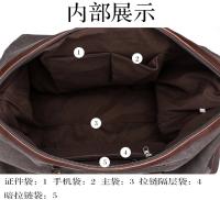 Bolsas de viaje de cuero de lona originales para hombres, bolsa de equipaje de mano, bolsa de lona, bolso de viaje grande, bolsa de fin de semana, envío directo - details 28