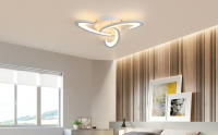 LED Plafón de Techo Moderno 36W 3240LM GOECO, 3000-6500K Dimmable con Control Remoto, Iluminación Interior Creativa para Sala de estar, Dormitorio, Comedor, 53*53*7,5  CM - details 0