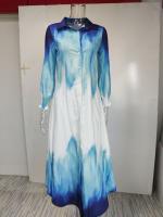 Ropa de mujer europea y americana temperamento impresión de un solo pecho dividido camisa vestido 661 - details 19