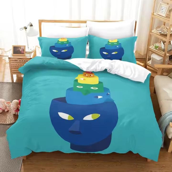 Conjunto de Cama de Arte Moderno de Liberty Funda de Edredón de Poliéster Criativo de Moda para Adultos y Adolescentes Tamaño Rey/Reina - 1