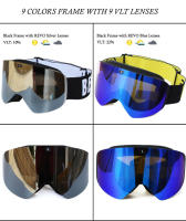 Gafas magnéticas polarizadas de doble capa para hombre y mujer, lentes de esquí antiniebla, UV400, para Snowboard, novedad de 2024 - details 12