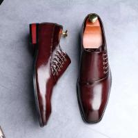 2021 zapatos casuales de cuero de grano completo de oficina de lujo con diseño antideslizante de piel de vaca para hombre - details 2