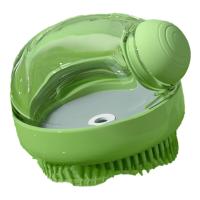 Cepillo de ducha para perros y gatos, cepillo de limpieza de baño con dispensador de champú para perros de pelo largo, Verde - details 0