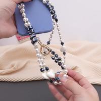 Bolso bandolera con cadena para teléfono con parche de cuentas, cadena antipérdida, correa cruzada para teléfono móvil, dulce corazón de amor, correas para el cuello para teléfono - details 4
