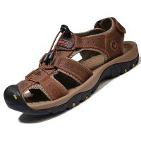 Sandalias De Cuero Genuino Para Hombre Zapatos De Verano Resistentes Al Agua Para Exterior Sandalias De Cuero Para Hombre - details 18
