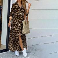 Vestido estampado de manga larga para mujer, moda informal - details 4