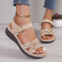 Sandalias de costura suave para mujer, zapatos planos cómodos con punta abierta, calzado de playa, novedad - details 8
