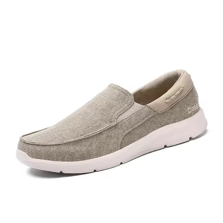 2025 zapatos casuales de hombre de primavera ligeros de lona de un pedal zapatos de hombre de gran tamaño zapatos de guante - 1