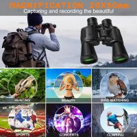 Prismáticos de alta potencia para adultos, binoculares compactos impermeables profesionales/Diarios HD para observación de aves, senderismo, viajes de concierto con lente BAK4 Prism FMC, 20x50 - details 4
