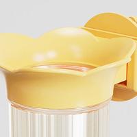 Botella hidropónica transparente con forma de flor de loro, dispositivo de alimentación de loro ecológico reutilizable, tarro de arreglo floral sin BPA - details 8