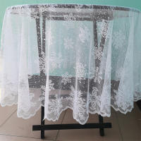 Mantel de Encaje Blanco con Patrón de Copos de Nieve Ideal para Bodas, Comedor, Decoración de Fiesta Navideña en Casa - details 7