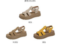 Zapatos de mujer talla gruesa suela suave cómoda playa para mujer verano al aire libre nuevas sandalias - details 4