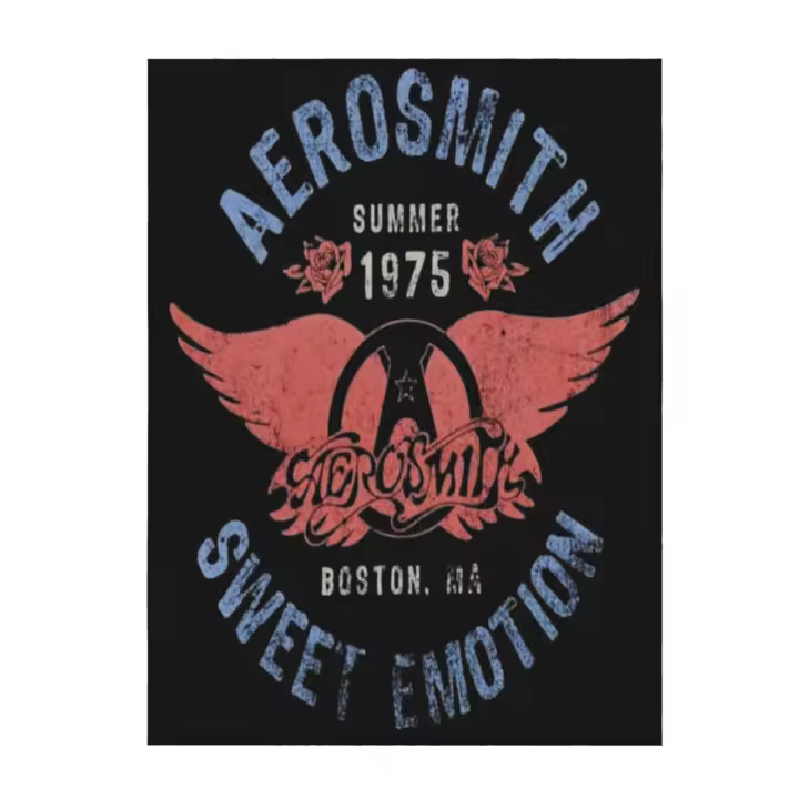 Aerosmith-Manta de franela para sofá de dormitorio, manta de tiro, Sweet Emotion - 1
