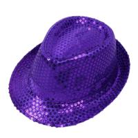 Sombrero De Jazz Británico Para Hombres Y Mujeres Sombrero De Bucket Con Lentejuelas Para Escenario Performance Navidad Fiesta Padres E Hijos Halloween - details 8