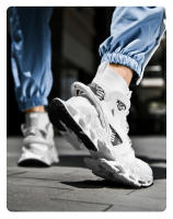 Zapatos de calcetín alto a la moda para hombre, zapatos deportivos informales antideslizantes para exteriores, zapatos transpirables para correr, calzado deportivo para caminar y trotar - details 18