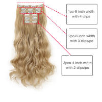 Peluca Cómoda y Transpirable Ajustable para Mujeres Juego de Extensiones de Cabello de 6 Piezas, 16 Clips para Europa, América, Cabello Largo y rizado para Comercios Exteriores, Adecuado para Viajes de Fiesta - details 24