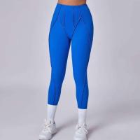Body de yoga sin costuras para mujer, cintura alta deportiva para mujer, color melocotón, pantalones de entrenamiento para correr, entrenamiento, gimnasio - details 10