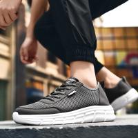 Zapatillas de Malla Transpirable Nuevas para Hombre Zapatos Ligeros Informales para Caminar - details 25