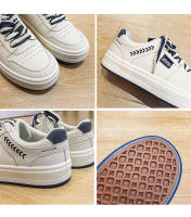 Zapatos blancos grandes de suela gruesa y punta redonda para hombre, tendencia ins otoño 2025, versión coreana, zapatos casuales para estudiantes, zapatos casuales, zapatos deportivos - details 10