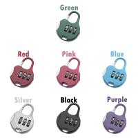 Protector de código de combinación para diario, candado de Metal para maleta de viaje, herramienta de seguridad para equipaje, candado con contraseña, de 3 dígitos Dial, 1 piezas - details 0