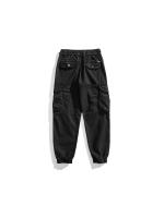 Pantalones Cargo de Moda para Hombres 2024 Estilo Callejero Suelto con Cordón Material de Algodón - details 2