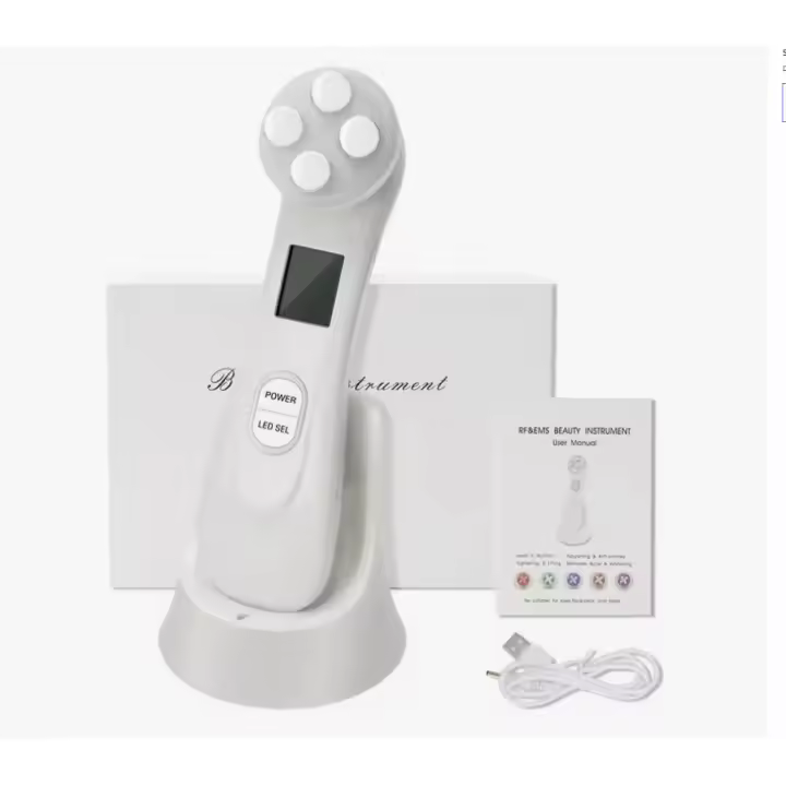 Dispositivo de electroporación Led para estiramiento de piel, máquina de belleza para el cuidado facial, EMS/RF, uso doméstico - 1