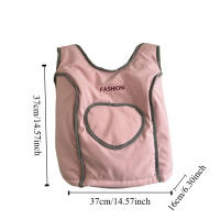 Bordado de letras amor chaleco mochila Nylon gran capacidad estudiantes bolso escolar bolsa de almacenamiento bolso de hombro mochilas - details 1
