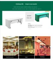 Mantel de Espandex Elástico Cubierta de Mesa para Banquete, Boda, Fiesta 6FT 8FT Ideal para Hoteles - details 0