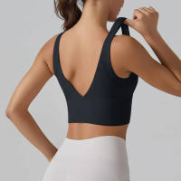 Hmidou-Sujetador deportivo para mujer, ropa interior Sexy de realce para Yoga, correr, gimnasio, Tops de Fitness, camiseta sin mangas de verano - details 25