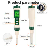 Medidor de PH de alimentos Digital LCD, medidor de masa de alimentos, Sensor de alta precisión, probador de acidez de temperatura para tierra, cosméticos, alimentos, queso, carne, fruta - details 8