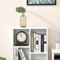 Estantería para Libros Librería de Madera con 7 Compartimentos Oficina 50x24x106 cm Blanco - details 3